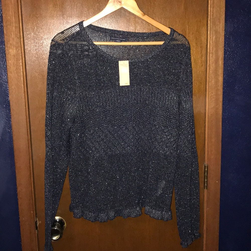 American Eagle shimmer sweater
